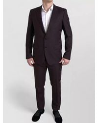 Dolce & Gabbana - Silk Blend Single-Breasted Suit Jacket - Lyst
