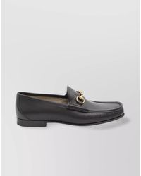 Gucci - Horsebit Detail Leather Loafer With-Tone Hardware - Lyst