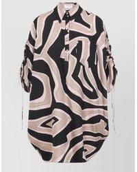 PUCCI - Silk Printed Short Kaftan Dress - Lyst