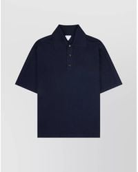 Bottega Veneta - Short Sleeve Wool Polo Shirt Size L - Lyst