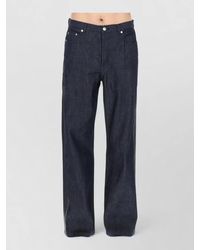 A.P.C. - Sally Denim Pants Straight Fit Belt Loops - Lyst