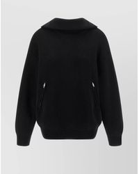 Balenciaga - Cotton Turtleneck Long-Sleeve Back-To-Front Jumper - Lyst
