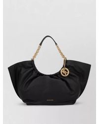 Michael Kors - Tote Bag Ruched Design Chain Strap - Lyst
