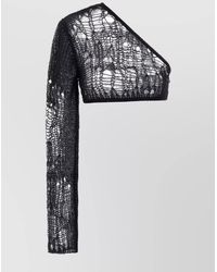 Rick Owens - 'Arachnid Ziggy' One-Shoulder Top - Lyst