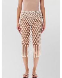 Frankie Shop - Tropea Macrame High Waist Beach Skirt - Lyst