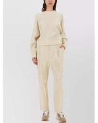 Brunello Cucinelli - Cropped Tapered Trousers - Lyst