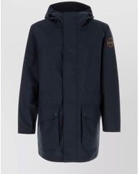 Napapijri - Polyester Hooded Windbreaker Jacket - Lyst