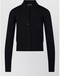 Max Mara - Ribbed Slim-Fit Wool Cardigan - Lyst