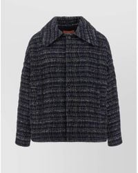 Missoni - Viscose Blend Single Breasted Coat - Lyst