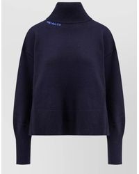 Axel Arigato - Wool Blend Turtleneck Sweater Asymmetric Cut - Lyst
