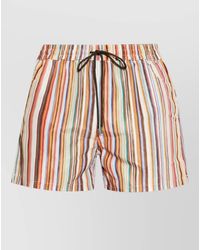 Paul Smith - Swim Shorts Striped Design Back Pocket - Lyst