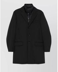 Fay - Quilted Double-Breasted Coat - Lyst