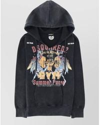 DSquared² - Rock Wash Long & Lean Fit Hoodie - Lyst