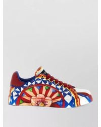 Dolce & Gabbana - Printed Low-Top Sneakers - Lyst