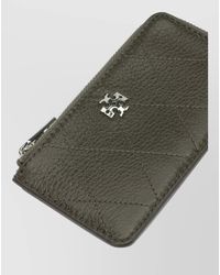 Tory Burch - Quilted Keyring And Card Holder Wallet - Lyst