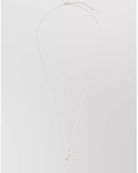 Vivienne Westwood - Necklace Crystal Pendant Adjustable Chain - Lyst