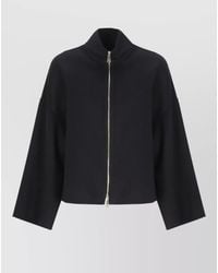 Fabiana Filippi - High Neck Virgin Wool Long Sleeve Jacket - Lyst