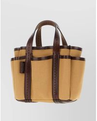 Max Mara - Canvas Mini Tote Bag - Lyst