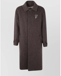 Golden Goose - Wrinkled Virgin Wool Single Breasted Coat - Lyst