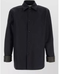Bottega Veneta - Oversized Cotton Shirt Jacket - Lyst