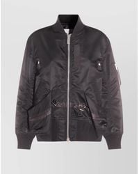 Sacai - Casual Jacket With Ribbed Cuffs And Pockets - Lyst
