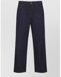 Carhartt - Cotton Wide-Leg Straight-Leg Trousers - Lyst
