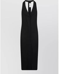Anemos - Halter Neck Sleeveless Midi Length Dress - Lyst