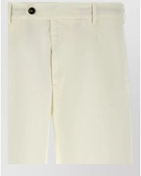 PT Torino - Cotton Bermuda Shorts Pleated Front Waistband - Lyst