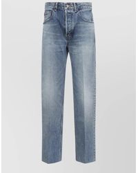 Celine - Denim Mid-Rise Straight-Leg Boyfriend Jeans - Lyst