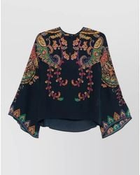 Etro - Paisley Round Neck Top - Lyst