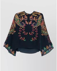 Etro - Paisley Round Neck Top - Lyst
