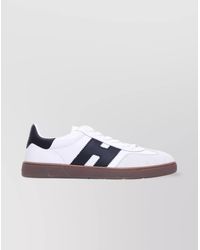Hogan - Leather And Suede Low Top Sneakers - Lyst