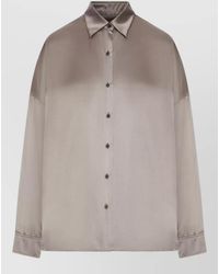Dries Van Noten - Satin-Effect Silk Shirt - Lyst