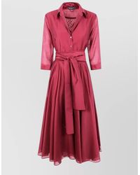 DR. HOPE - Round Neck Midi Dress - Lyst