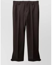 Versace - Mohair Wool Tailored Trousers Front Pleats - Lyst