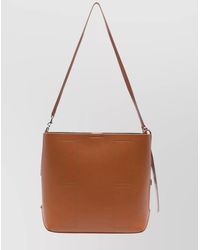 Hogan - H-Hobo Medium Leather Paneled Shoulder Bag - Lyst