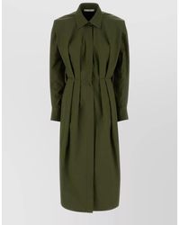Givenchy - Cotton Poplin Long-Sleeve Midi Shirt Dress - Lyst