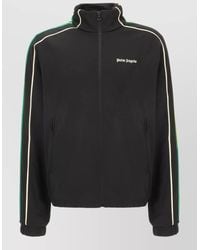 Palm Angels - Polyester Sweatshirt Contrast Stripe High Collar - Lyst