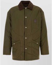 Loewe - Quilted Polyester Jacket Collar Detail Pockets - Lyst
