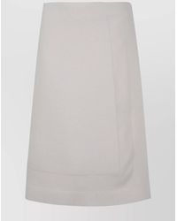 Jil Sander - Wool Straight Skirt - Lyst