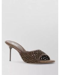 Paris Texas - Raffia Mules - Lyst
