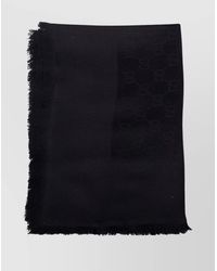 Gucci - Jacquard Shawl Featuring Frayed Edges - Lyst
