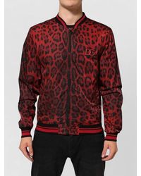 Dolce & Gabbana - Leopard Print Full Zip Bomber Jacket Clothing - Lyst