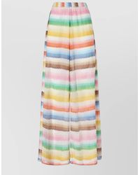 Missoni - Beach Cover-Up Pants With Dégradé Zigzag Pattern And Slits - Lyst