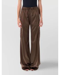 Tom Ford - Silk Satin Wide-Leg Cargo Trousers - Lyst