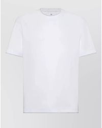 Brunello Cucinelli - Cotton Double Layer Crew Neck T-Shirt - Lyst