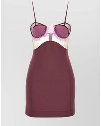 Nensi Dojaka - Asymmetric Cutout Mini Dress - Lyst