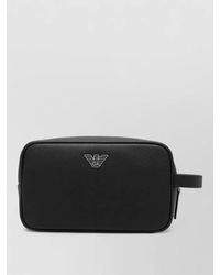 Emporio Armani - Logo Clutch Bag Side Handle Wrist Strap - Lyst