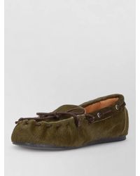 P.A.R.O.S.H. - Moccasin Slippers Casual Style Faux Fur - Lyst