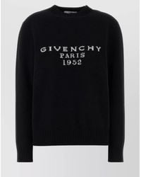 Givenchy - Cashmere Wool Logo-Print Crewneck Jumper - Lyst